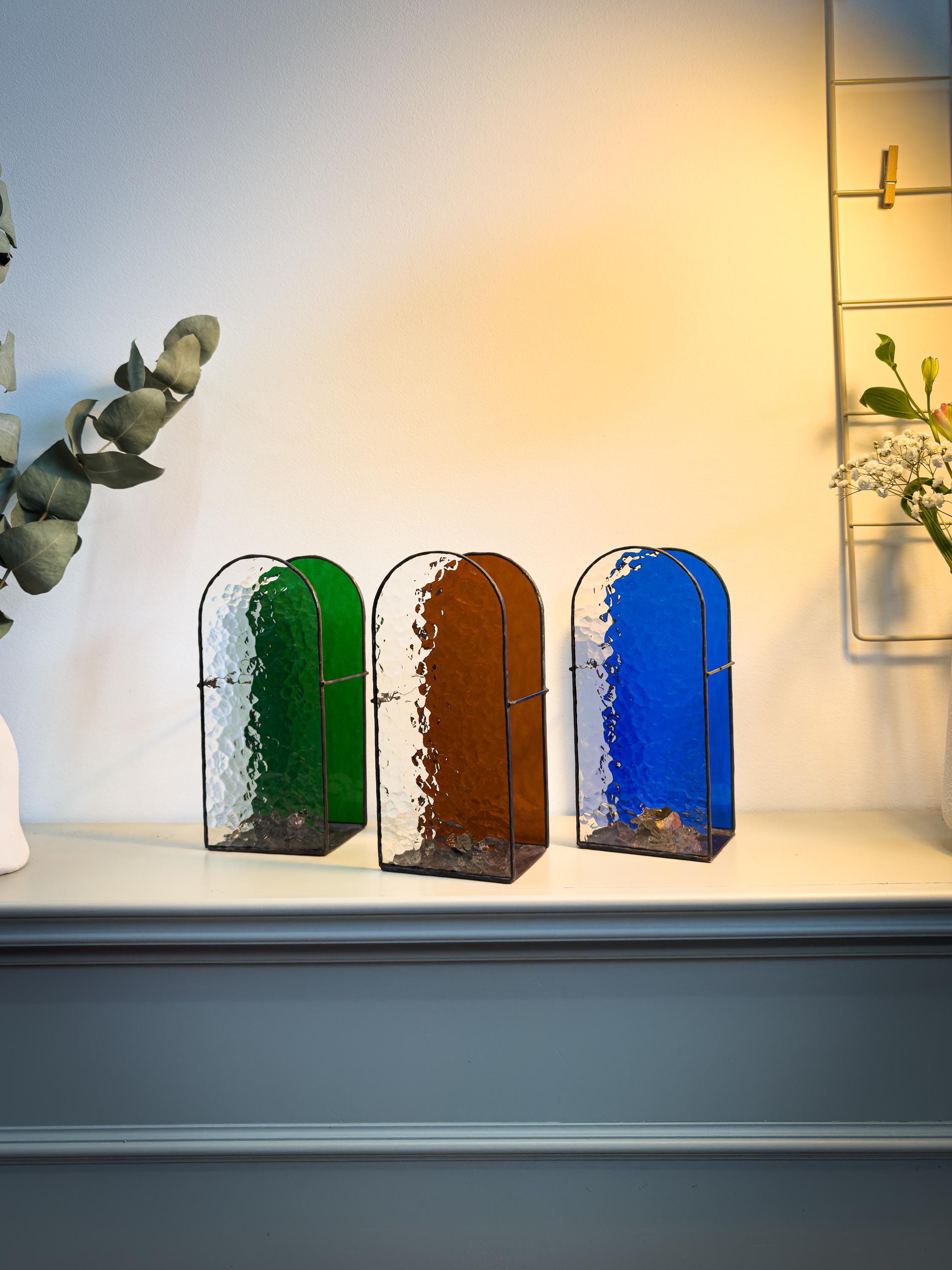 Luminous Form – Tiffany Stained Glass Candle Holder