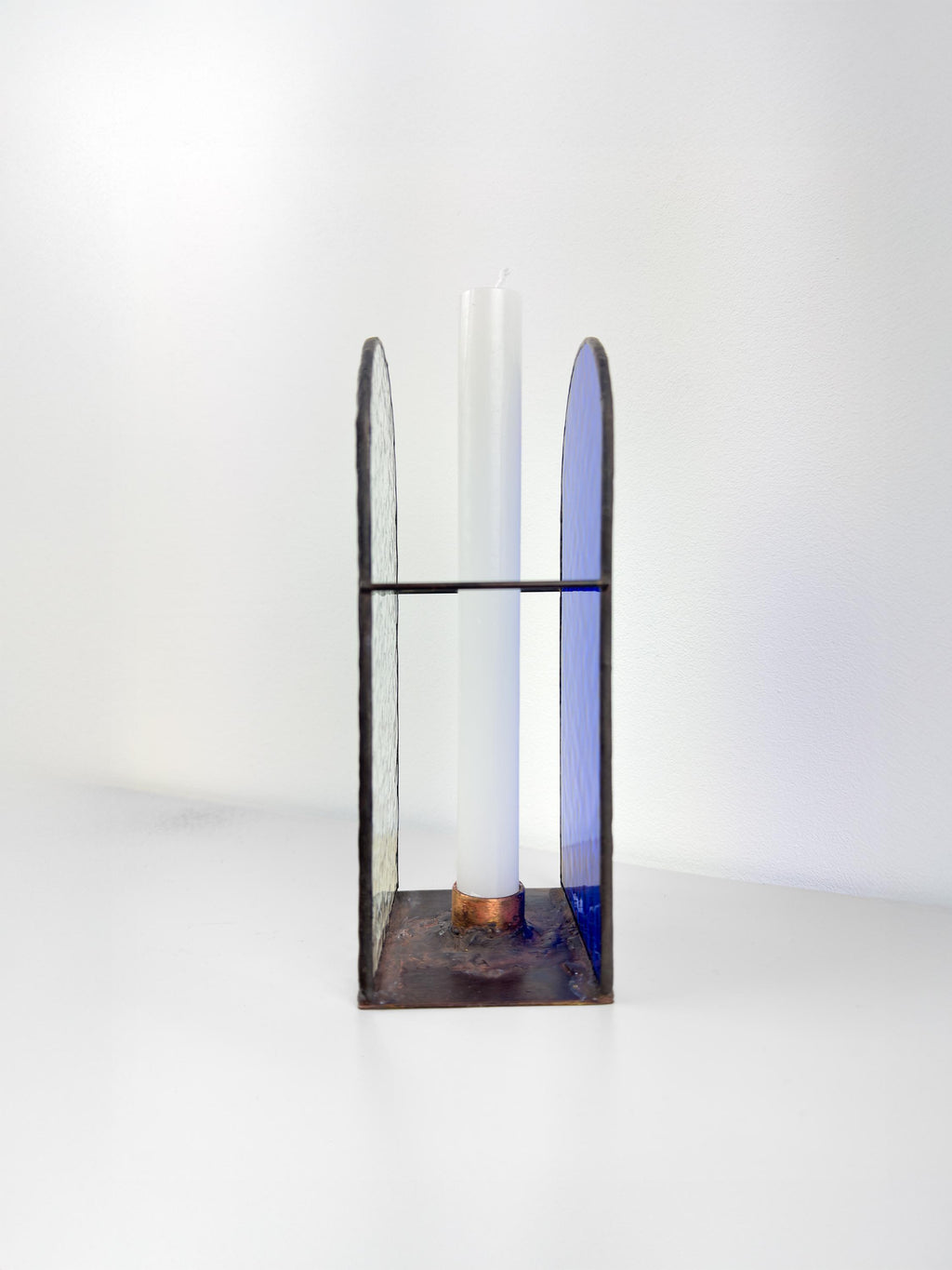 Luminous Form – Tiffany Stained Glass Candle Holder