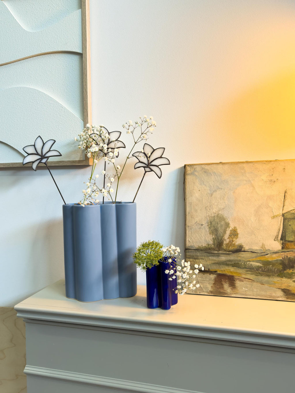 Tiffany Stained Glass Lily – Handmade Art Flower