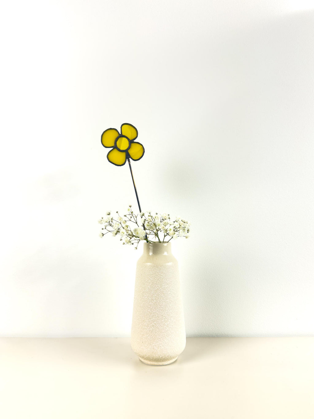 Tiffany Stained Glass Buttercup – Handmade Art Flower