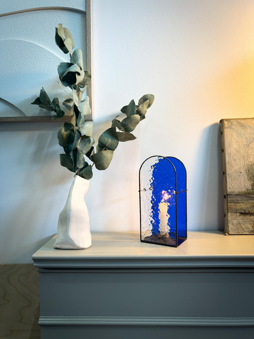 Luminous Form – Tiffany Stained Glass Candle Holder