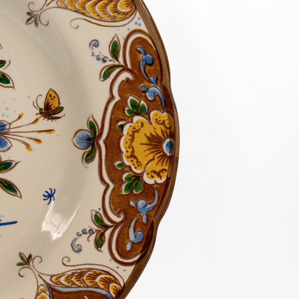 Polychrome Dutch Wall Plate – “Modica” Floral Design, Holland