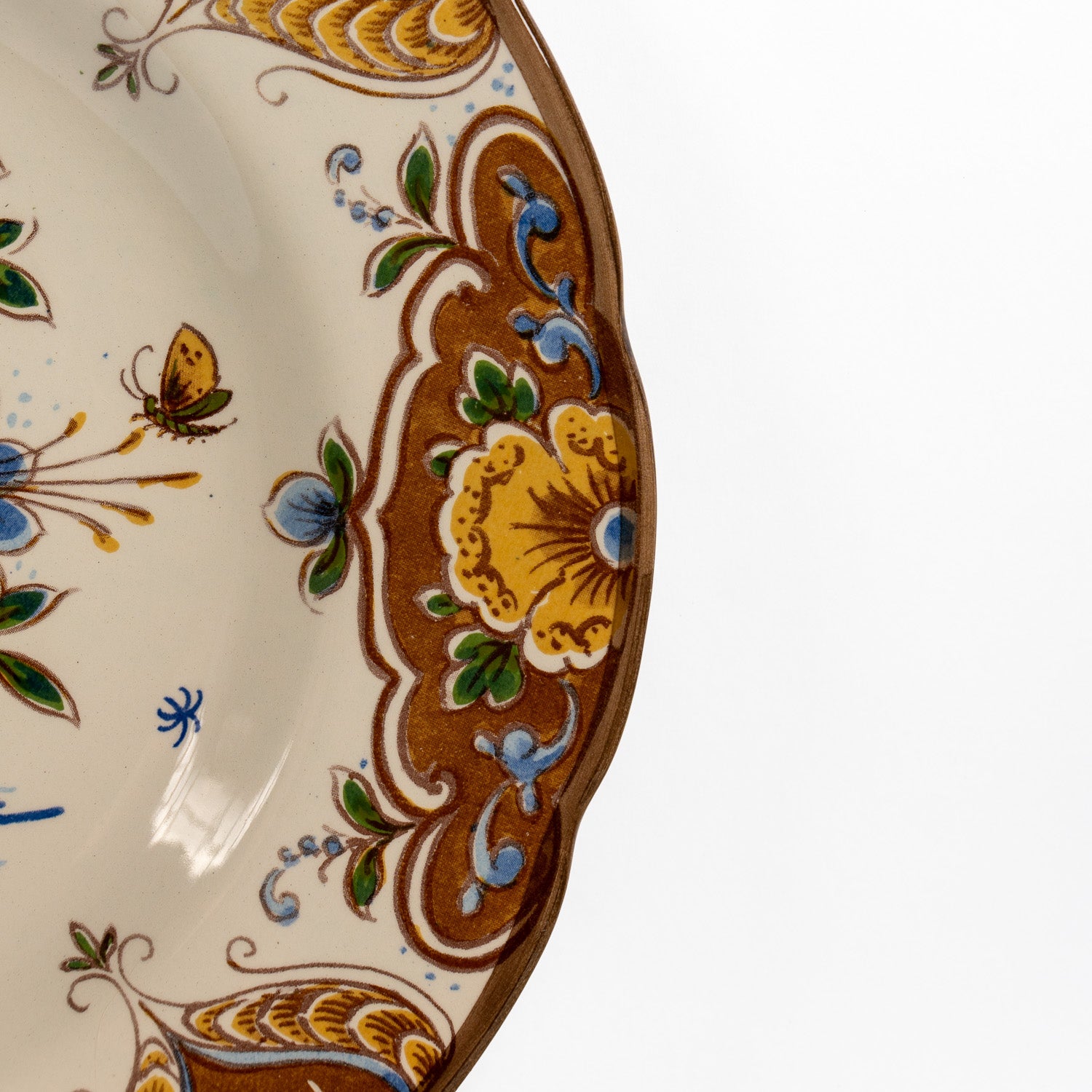 Polychrome Dutch Wall Plate – “Modica” Floral Design, Holland