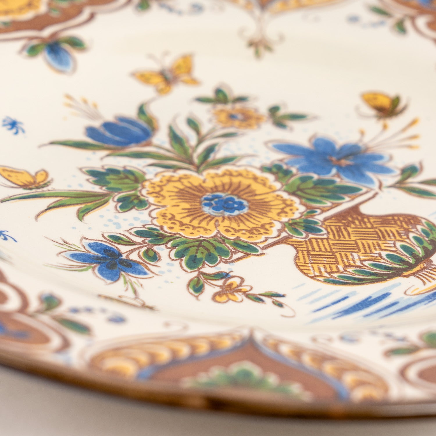 Polychrome Dutch Wall Plate – “Modica” Floral Design, Holland