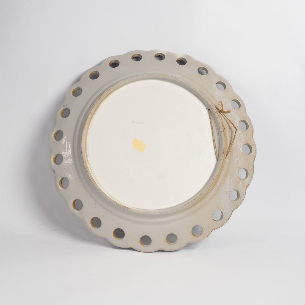 Vintage Bassano Pierced Wall Plate – Italian Majolica Art