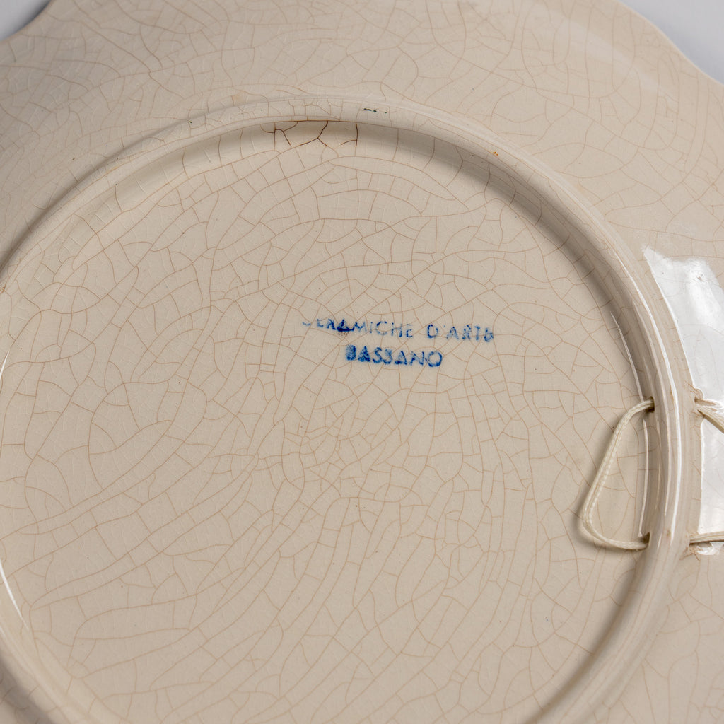 Vintage Bassano Italy Wall Plate – Hand-Painted Ceramic