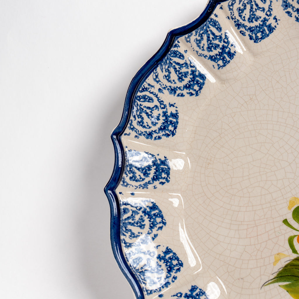 Vintage Bassano Italy Wall Plate – Hand-Painted Ceramic