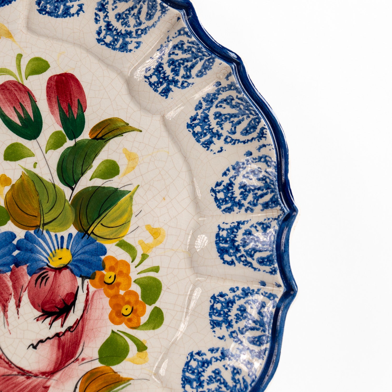 Vintage Bassano Italy Wall Plate – Hand-Painted Ceramic