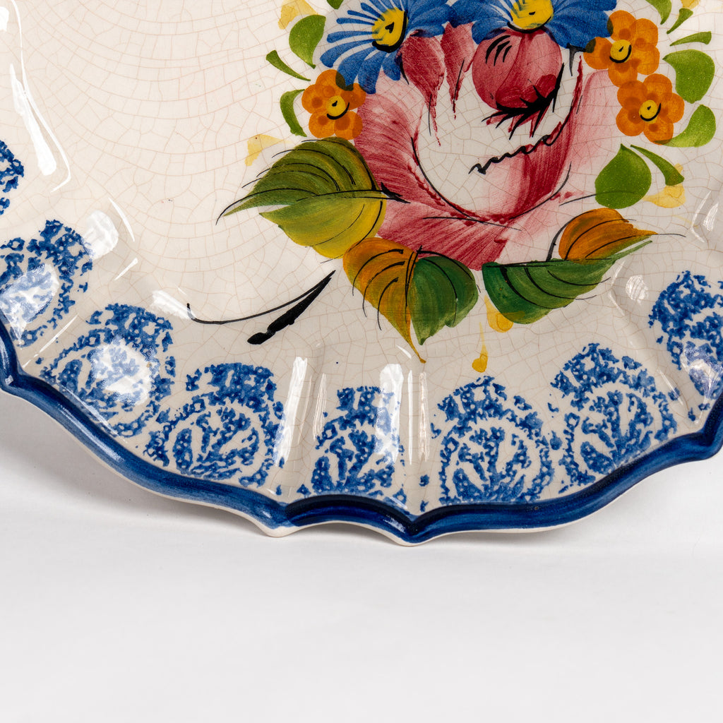 Vintage Bassano Italy Wall Plate – Hand-Painted Ceramic