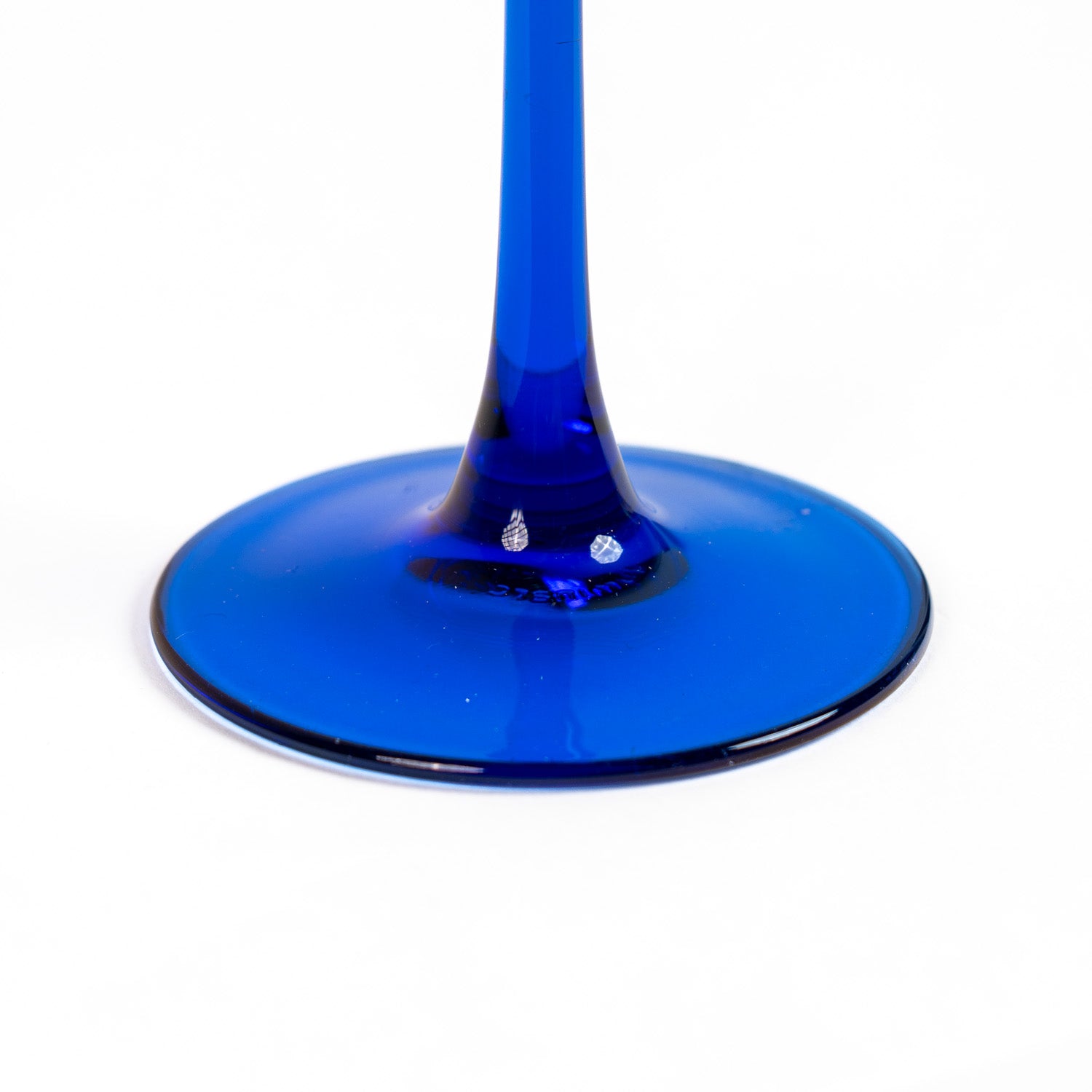 Luminarc Cobalt Blue Glass Candle Holder – France, Mid-Century Modern