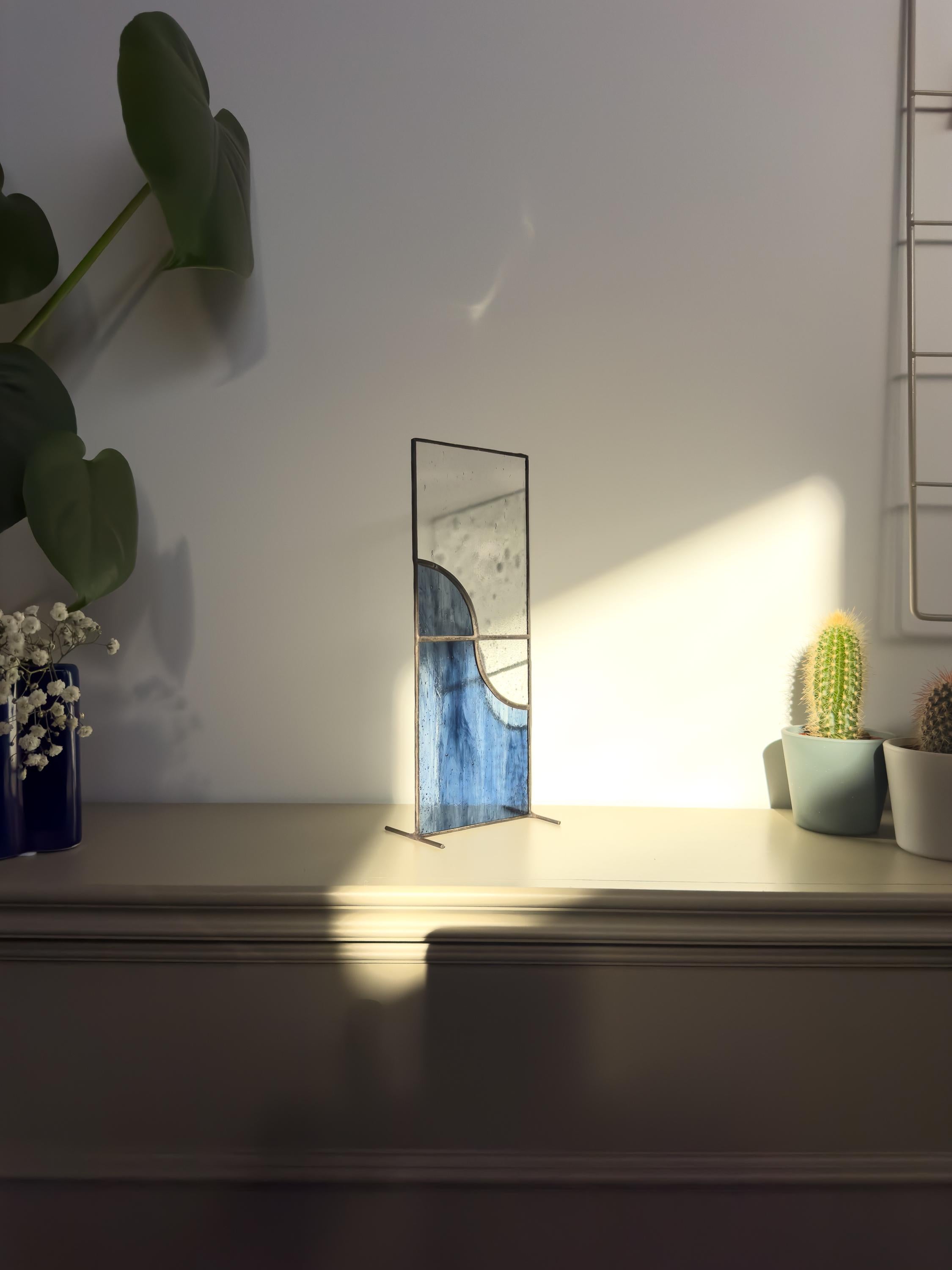 Japandi Stained Glass Suncatcher - longsize