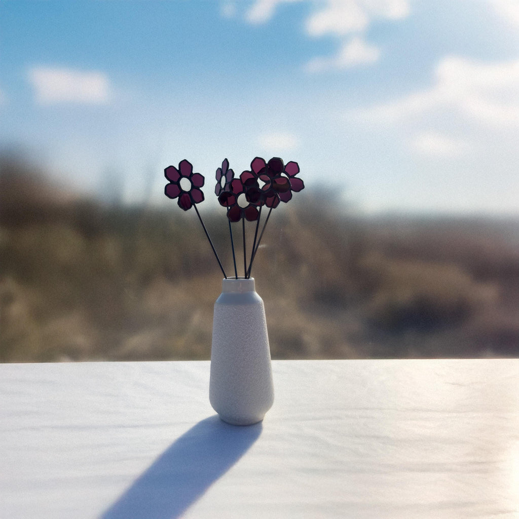 Tiffany Stained Glass Cosmos Flower – Handmade Art Flower