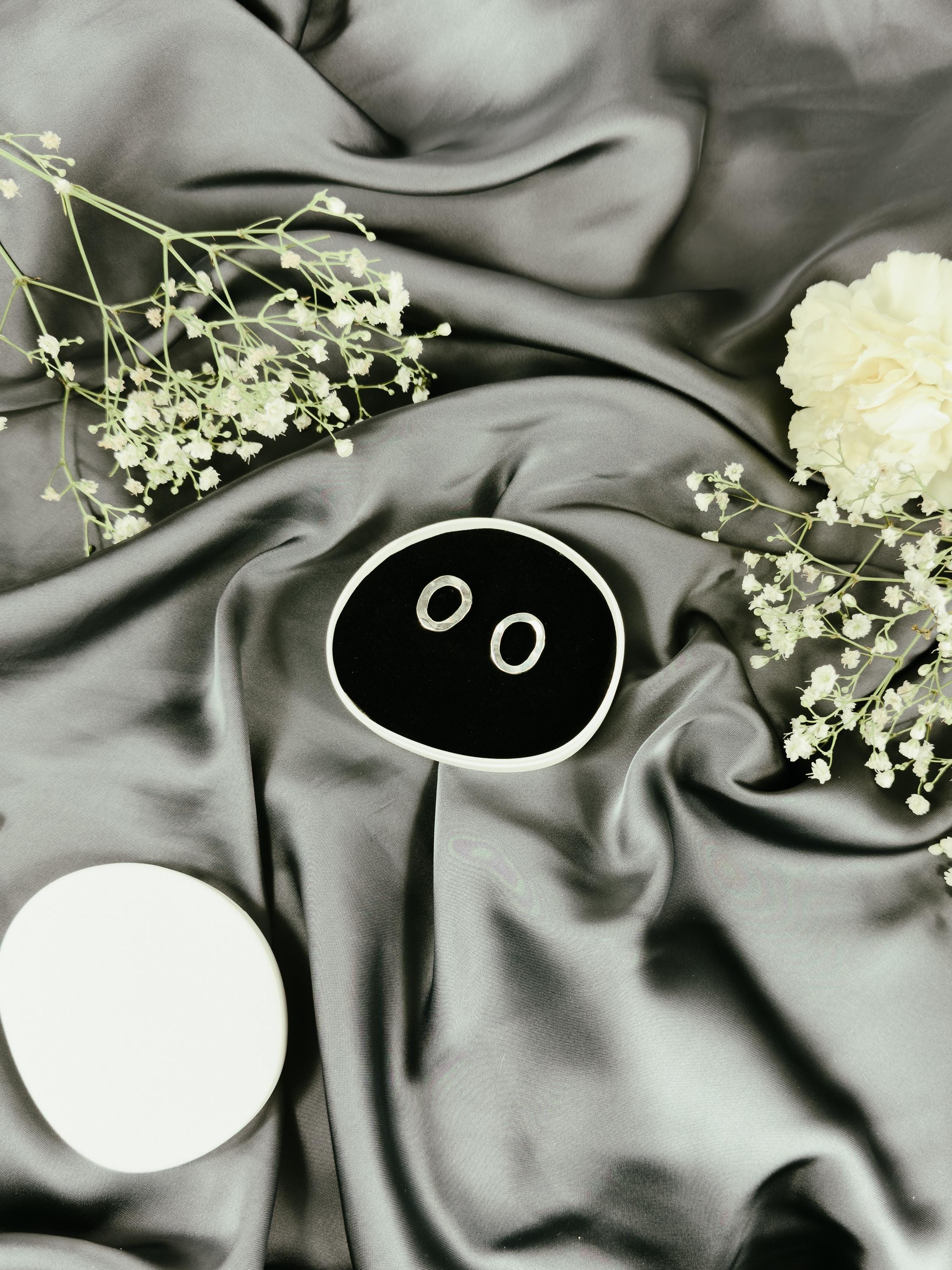 Handmade Hammered Silver Earrings (small)