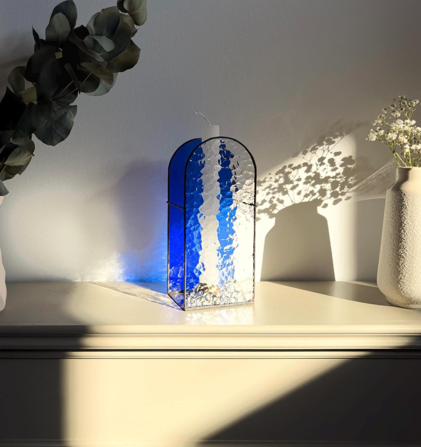 Luminous Form – Tiffany Stained Glass Candle Holder