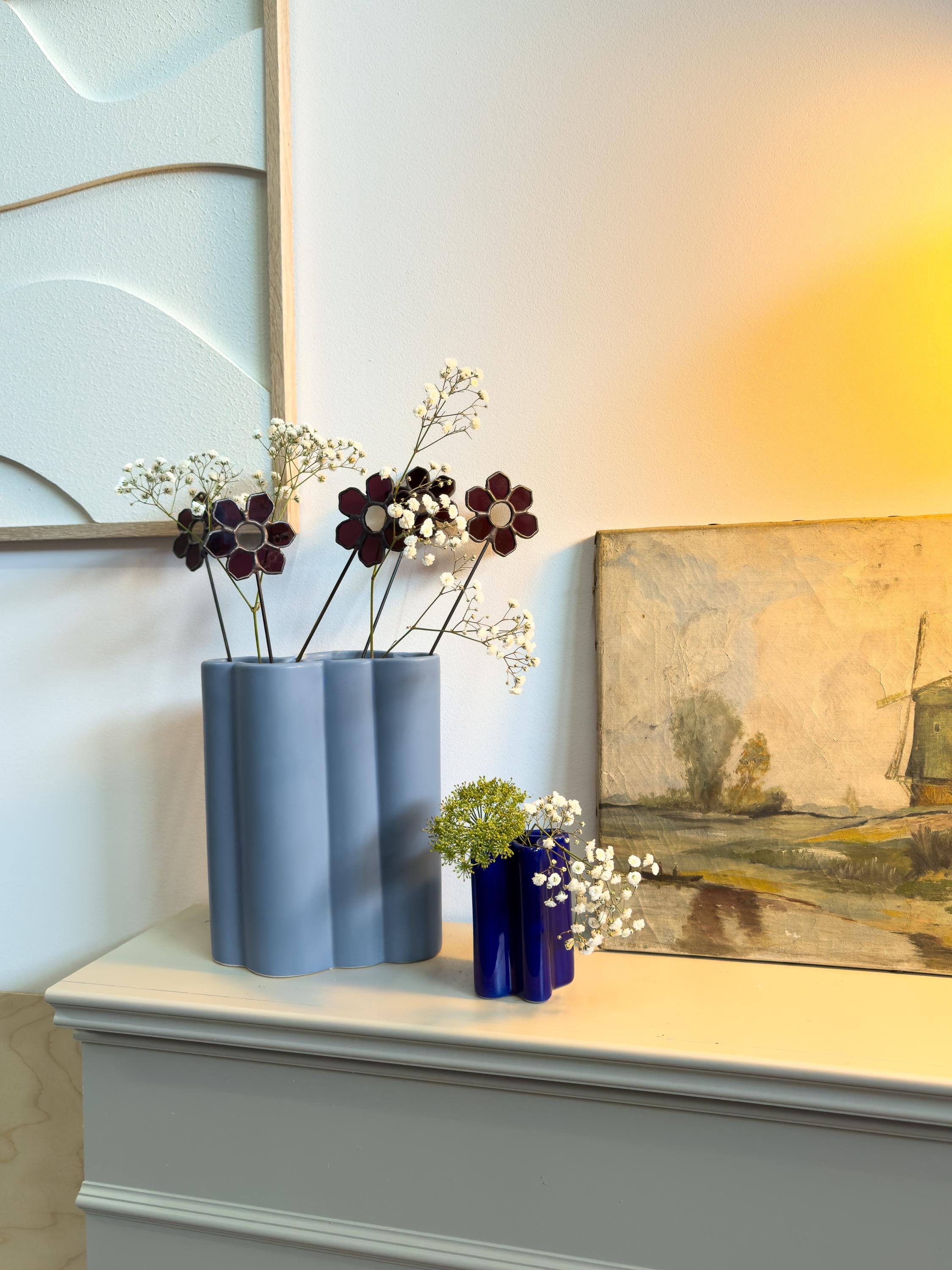 Tiffany Stained Glass Cosmos Flower – Handmade Art Flower