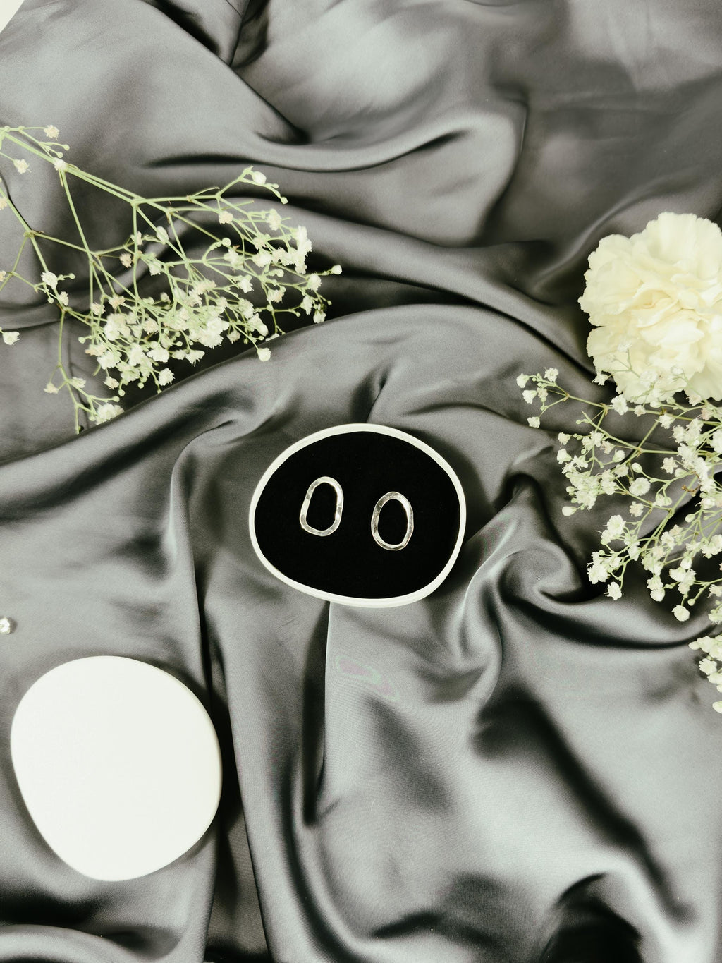 Handmade Hammered Silver Earrings (medium)