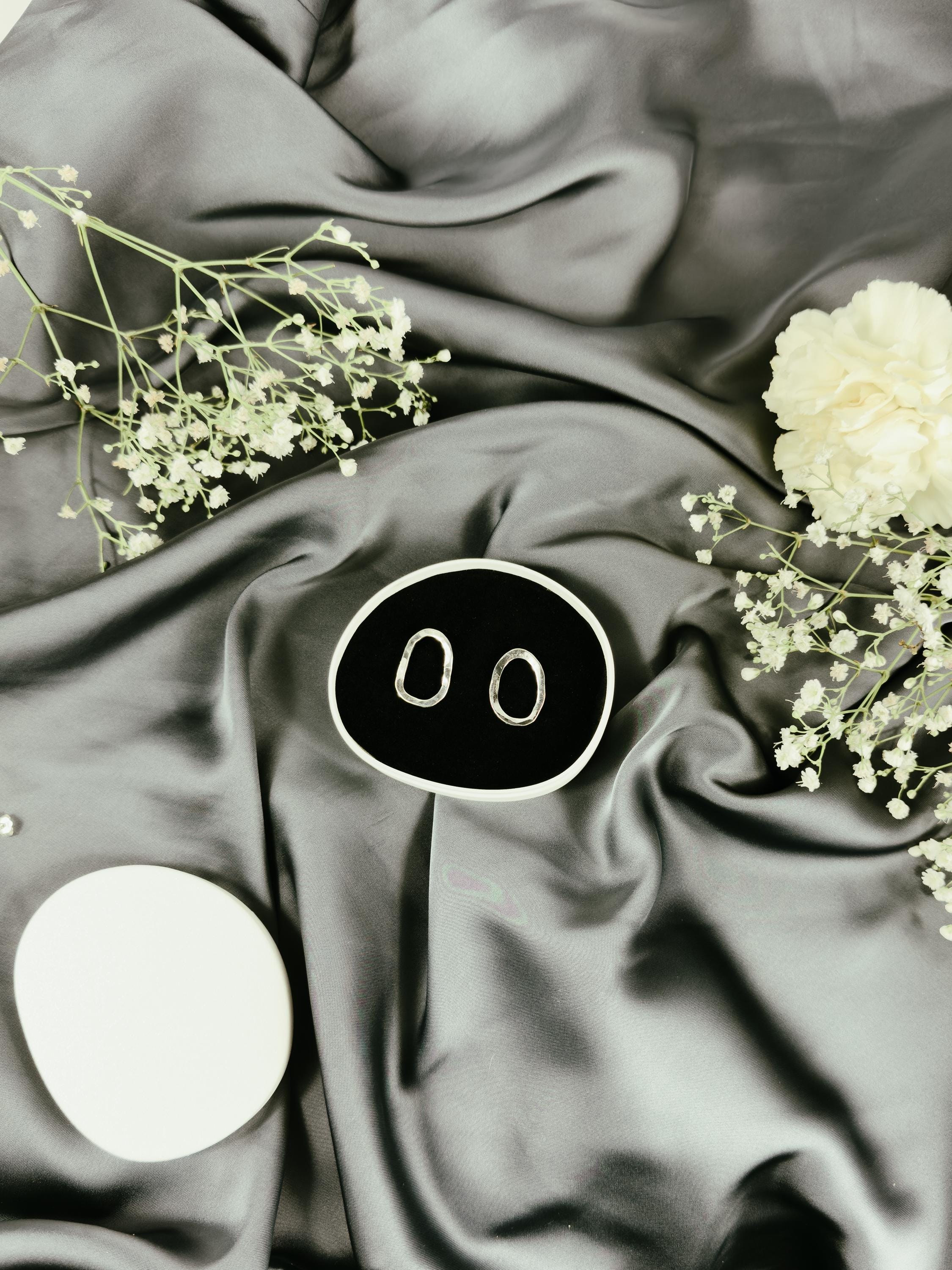 Handmade Hammered Silver Earrings (medium)