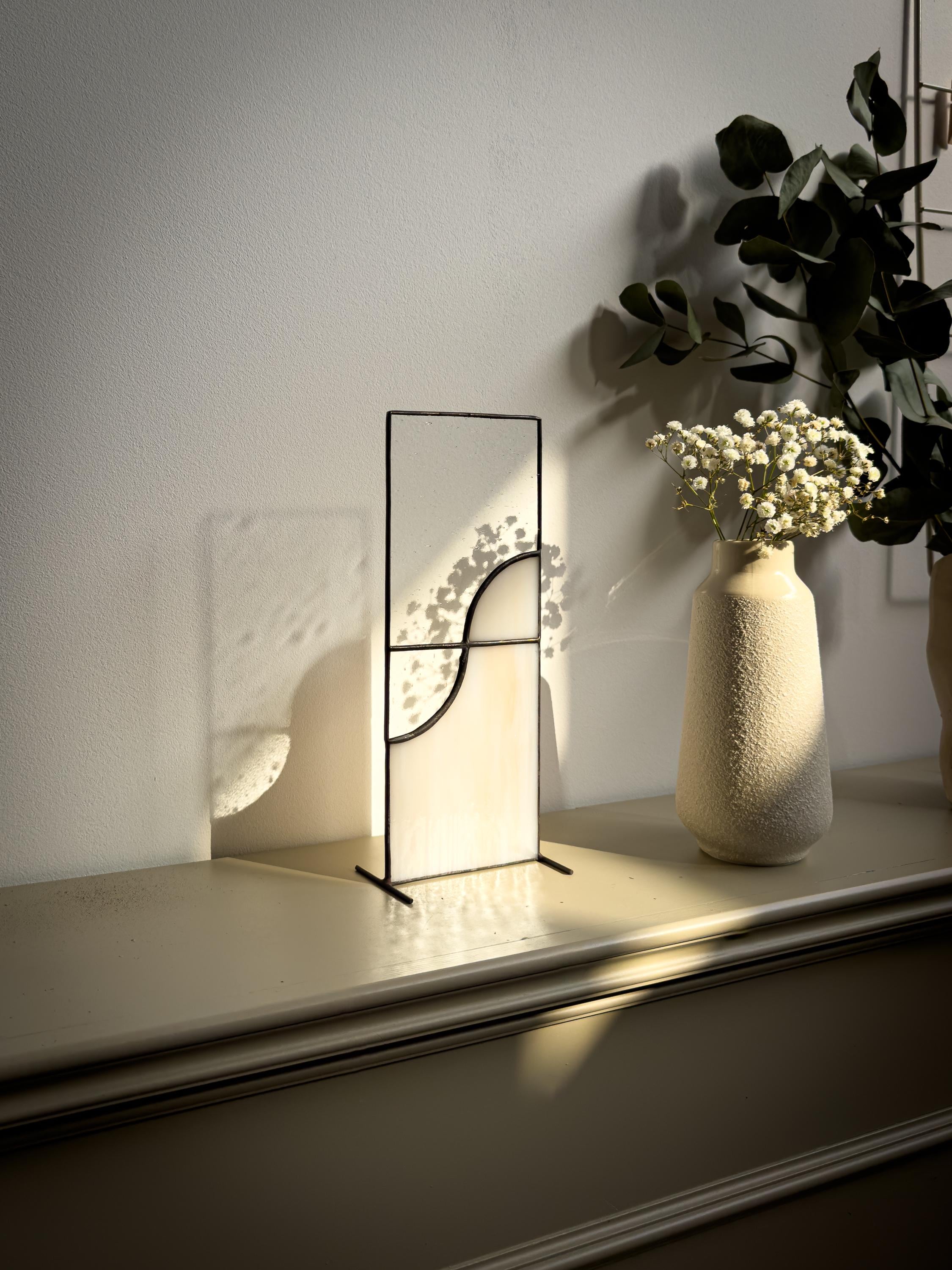 Japandi Stained Glass Suncatcher - longsize