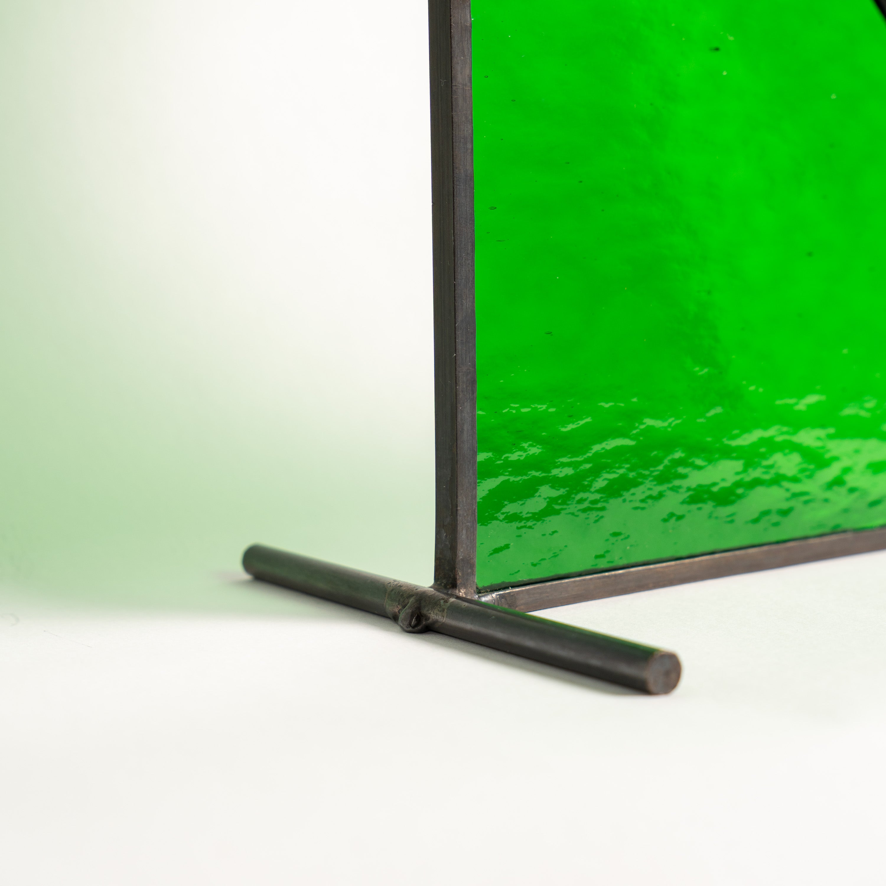 Still Light Duo Japandi Glass Object – Green & Clear