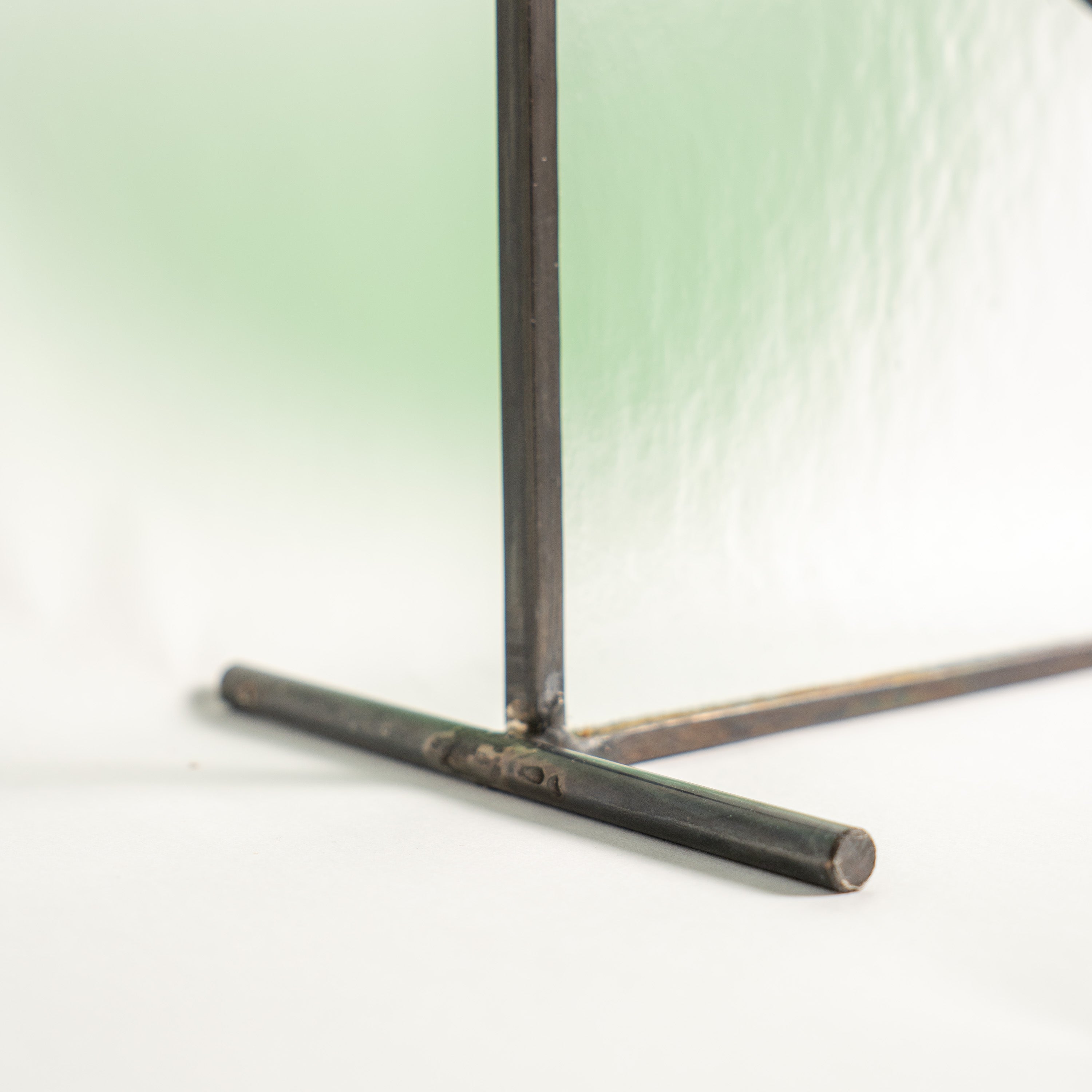 Still Light Japandi Glass Object – Green & Clear