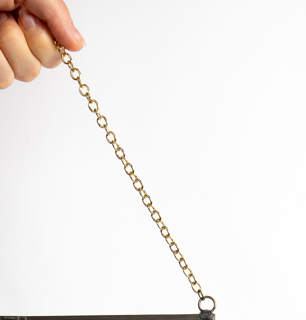 Still Light Japandi Hanging Glass Object - Gray & Clear