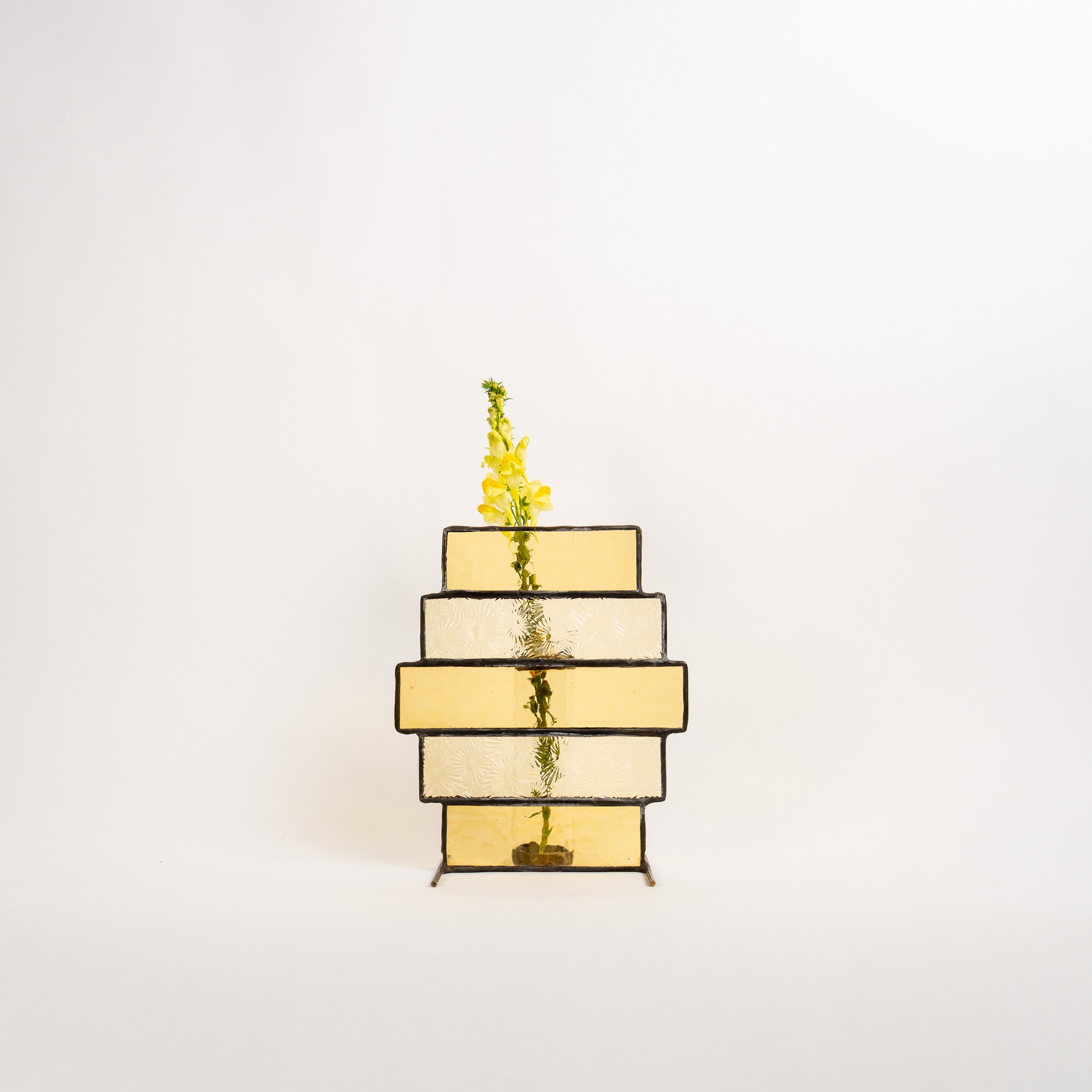 Honeycomb Stained Glass Vase